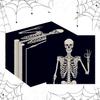 20 Pieces Skull Paper Guest Napk Disposable Halloween Skeleton Bathroom Napk Smile Skull Guest Hand Towel Napkin for Horror Theme Party Supplies