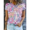 3D Printed Women's Short-sleeve T-shirt, Plus-size Women's Clothing, Fashionable and Versatile