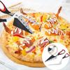 2-In-1 Pizza Cutter Food-Grade Stainless Steel Material And Soft Grip Handle Multi-Functional Kitchen Divider