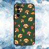 Cartoon M-Mushroom Phone Case For Samsung S26,25,24,23,22,21,20,30,Ultra,Plus,Fe,Lite Black Shell