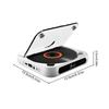 Disk Players Wireless Desktop Music Player With Headphones Rechargeable Music Player Anti-Shock Personal Compact Disc Player For