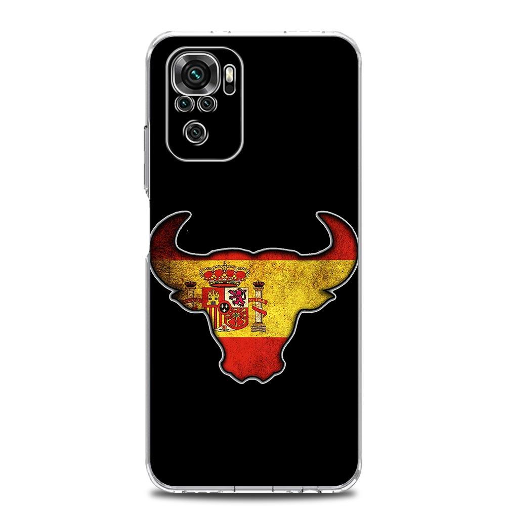 Spain Bull Flag Soft TPU Phone Case For Xiaomi Redmi Note 15 14 13 12 4G 10 11 Pro Plus 5G 14C 13C 12C 10C 9A Cover