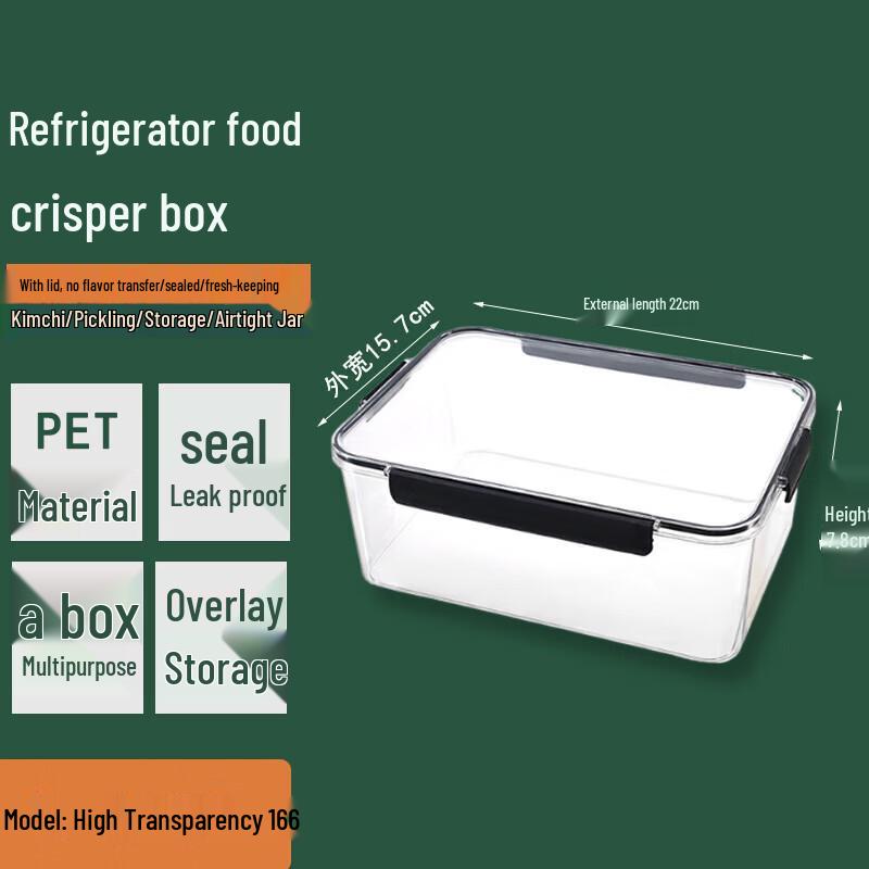 Zhongran PET Refrigerator Food Storage Container