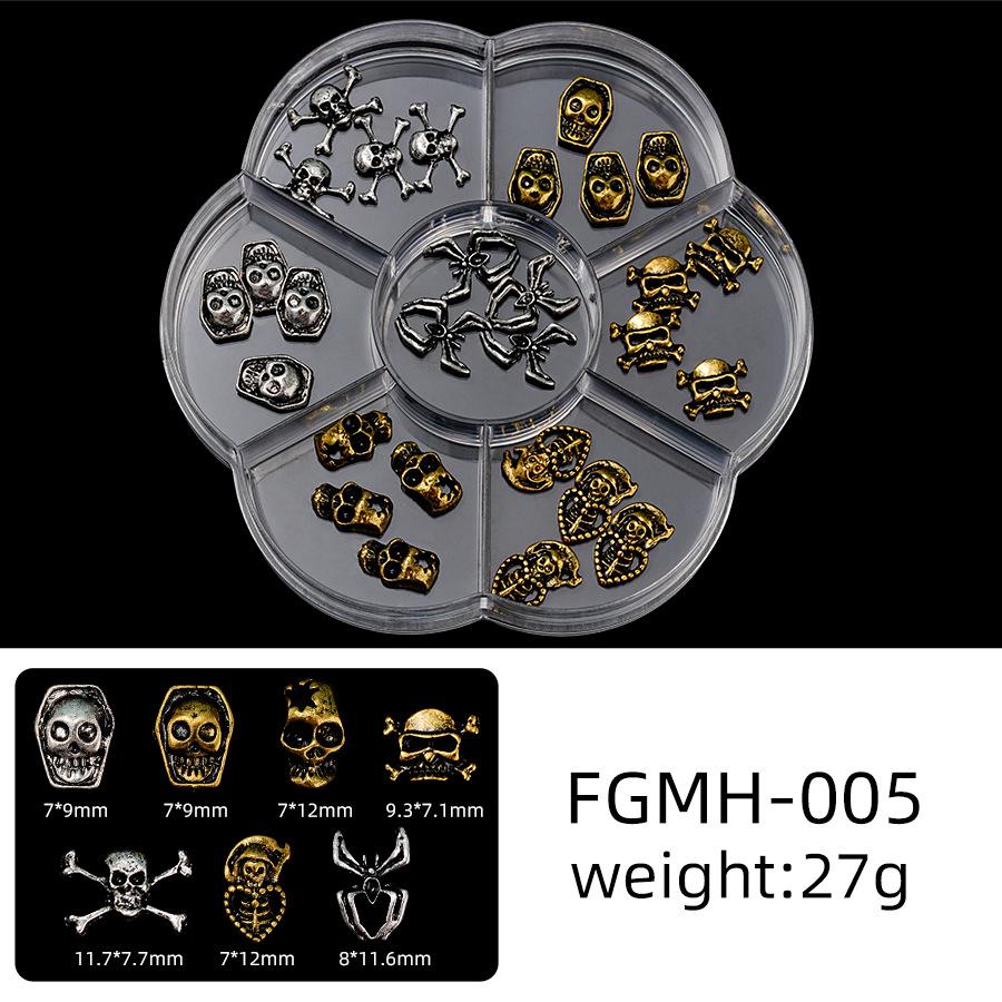 

Семисекционная коробка «Цветок сливы»: 3D Нейл-арт Металлический бант и стразы-бабочки