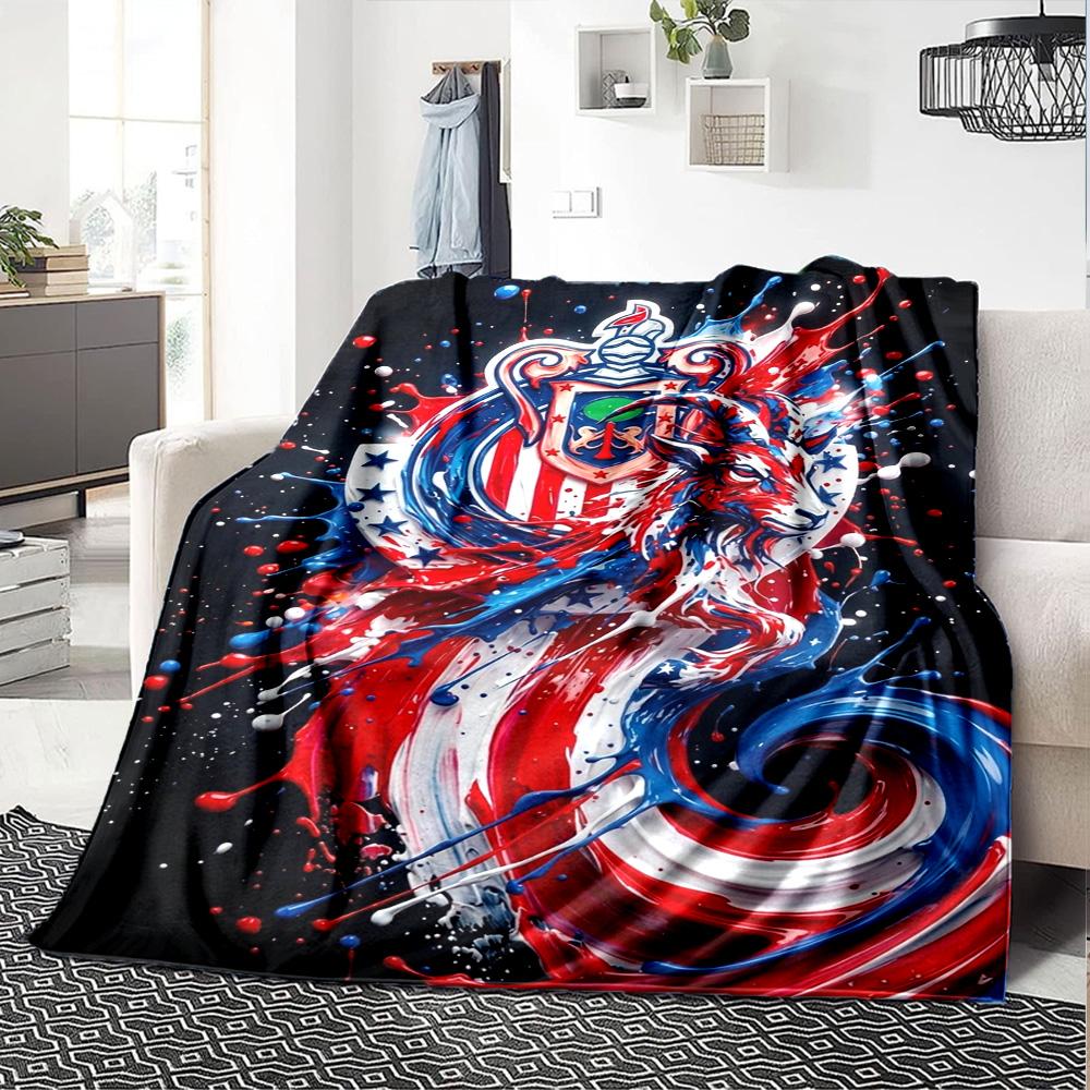 Chivas Guadalajara Print Flannel Blanket High Quality Warm Comfortable Cover for All Seasons Perfect for Gifts Home Decor