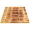 Table Top 140x50x3.8 Cm Rectangular Rough Solid Mango Wood