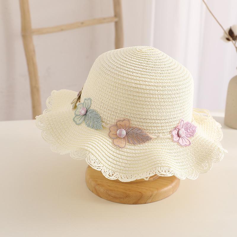 Nuovo Cappello di Paglia per Bambini Cappello da Spiaggia da Donna Borsa Intrecciata in Paglia Set Due Pezzi