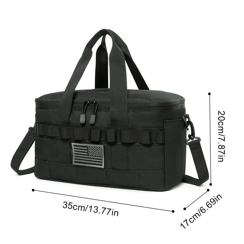 Tactical Lunch Box Leakproof Insulated for Outdoor Heavy Duty Lunch Bag Durable Thermal Cooler Bag for Men Women Camping Picnic