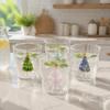 Heat-resistant 3D Christmas Tree Built-in Glass Cup Transparent Christmas Gift  Gift Giving