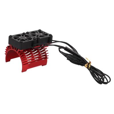 40?42mm Bürstenloser Motor Kühlventilator Doppelmotor Kühlkörper Kühler für 18 FernbedienungsautoRot