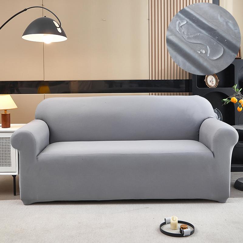 New Material Solid Color Liquid Proof Sofa Protectors,Form Fitting Form Fitting Sofa Protector Protect For Cats,Dogs,1/2/3/4Seat Sofa Protectors,L