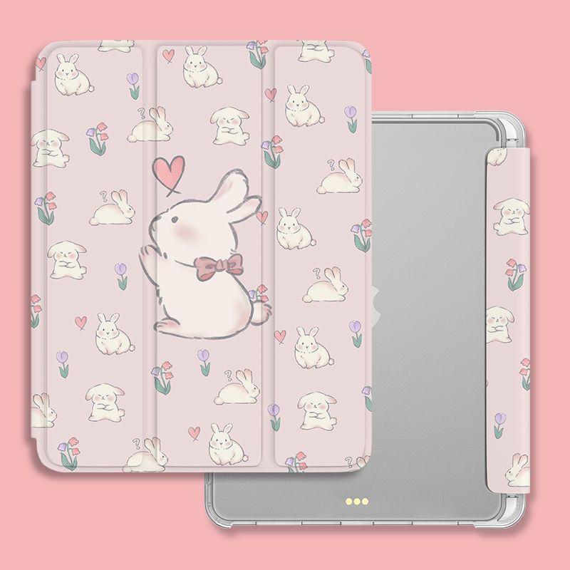 Capa Flip com suporte inteligente fofa para iPad 2020 2019 10.2 2018 2017 9.7 Air 1 2 3 4 10.5 10.9 8ª 7ª 6ª 5ª geração