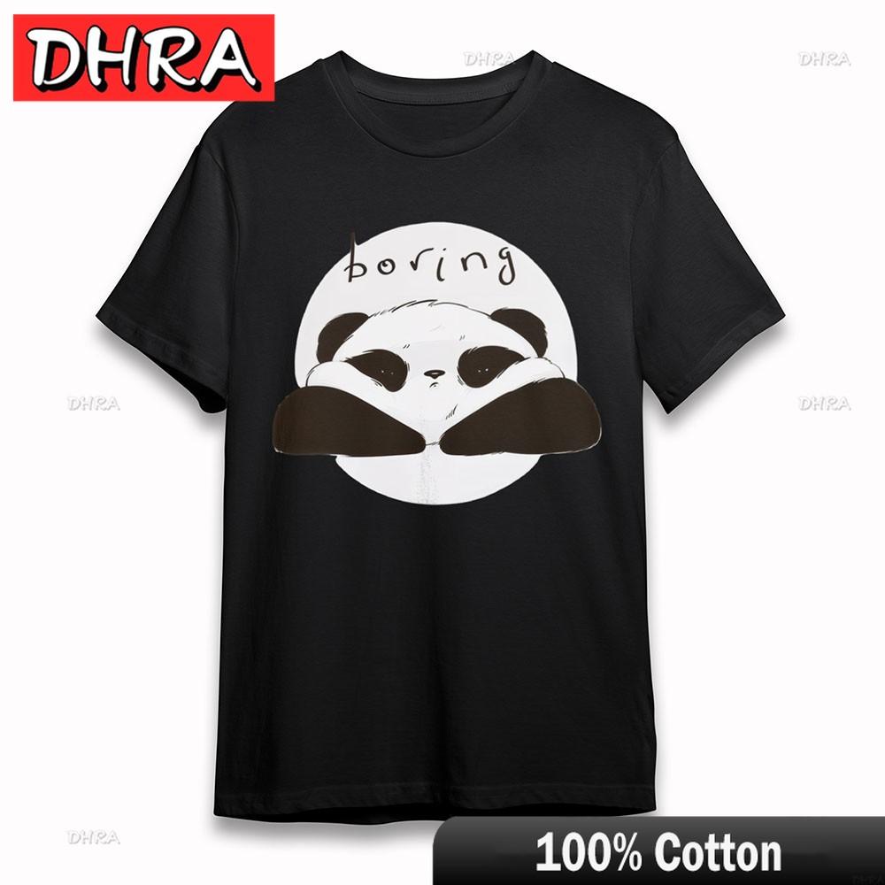 

Womens Cotton TShirt Lazy Panda Boring Print Tee Short Oversize Black Comfy Shirts Unique Cool Funny Tees Tshirts Belgium 4XL