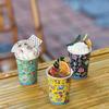 A Handless Ceramic Tea Cups Bar Mugs Floral Pattern Ceramic Tiki Painted Cocktail Cups Personalized Chinese-style Ceramic Cups