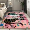 Cute Cat Cartoon Rug Children's Bedroom Decoration Large Area Carpet Modern Living Room Sofa Non-slip Mat Lounge Rug Washable