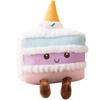 Rainbow Chocolate Strawberry Cake Plush Toy Stuffed Doll Decoration Gift 23cm