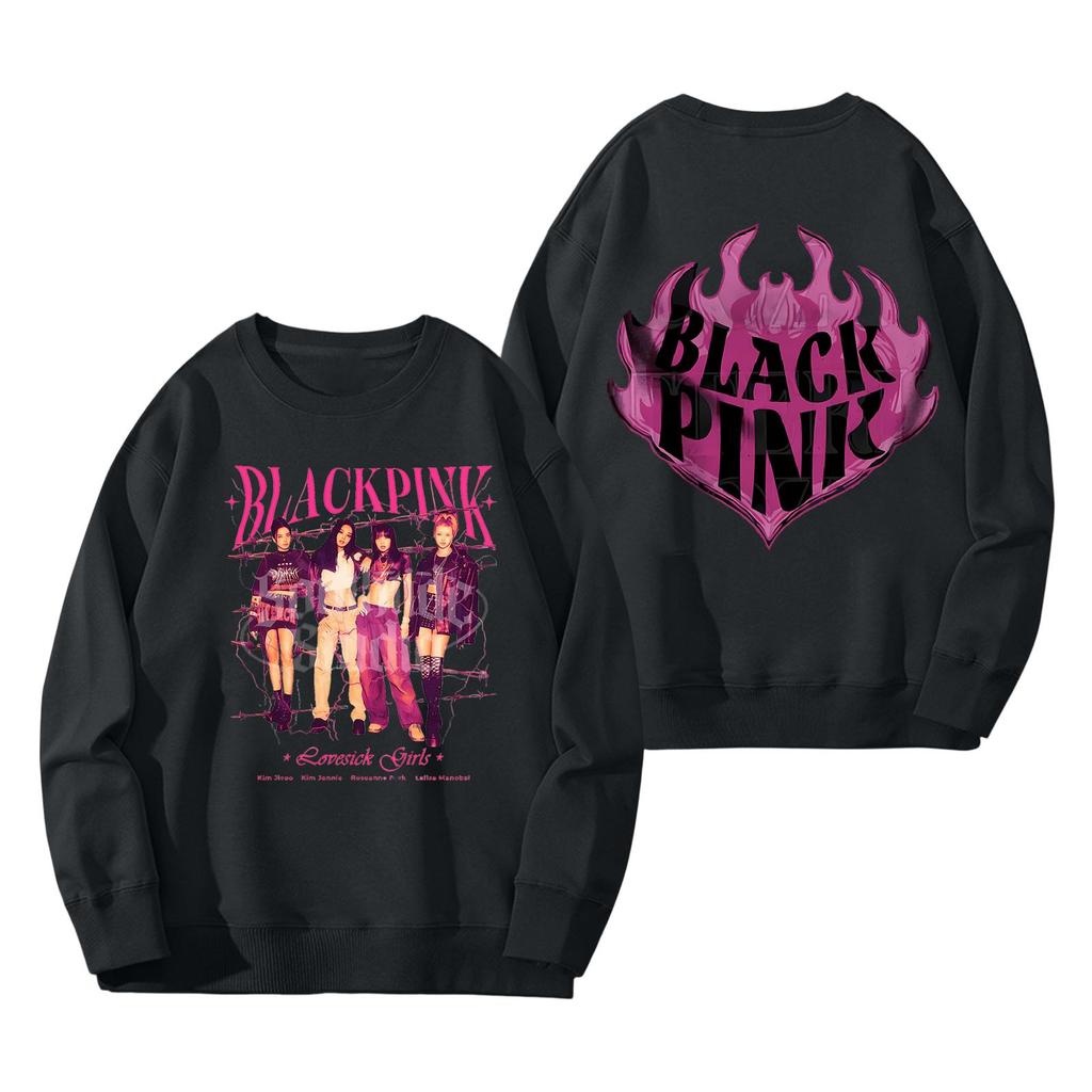 Dámská módní a ležérní mikina s dlouhým rukávem, kulatým výstřihem a potiskem