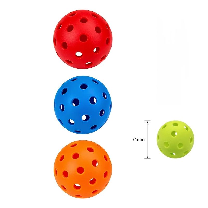 3Pcs Golf Balls Practice Choose Hole Ball White Blue Yellow Orange Red Indoor Ourdoor Golf Plastic Ball