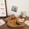 Ugly cute German training velvet warm two cotton shoes autumn and winter dopamine retro casual board shoes slippers
