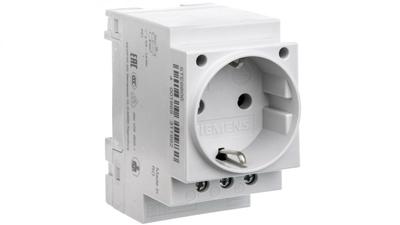 Modular Socket 2P+Z 16A 230V Schuko for Rail 5TE6800