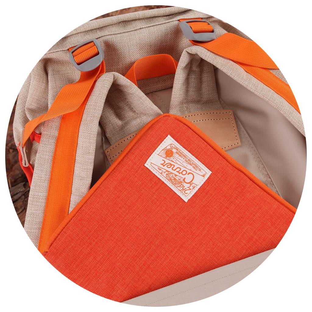 Second Corner 2C Camper Backpack 30L Outdoor Backpack + 2 Pouches Rockstar