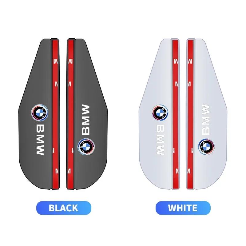 2PCS Transparent Auto Parts Rearview Mirror Protector Rain Eyebrow Visor Cover For BMW M 1 2 3 4 Series M Power X1 X5 X6 F30 E90