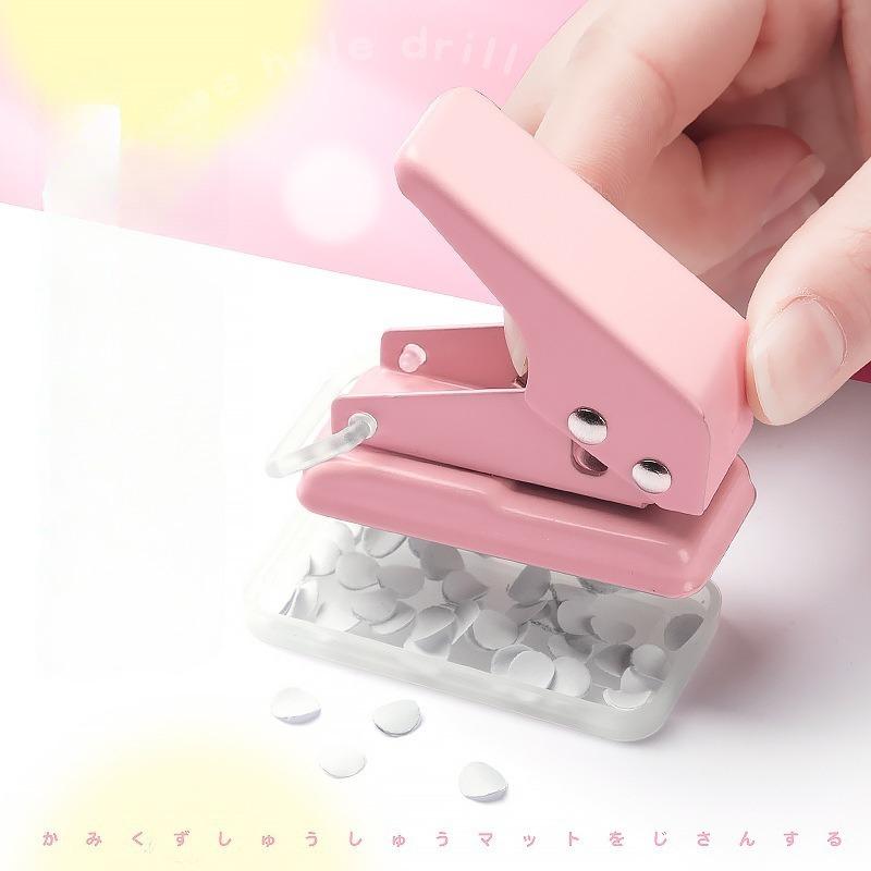 Morandi Color Hole Punch Single Hole School Office Supplies DIY Photo Album Creative Stationery Circular Hole Cutter