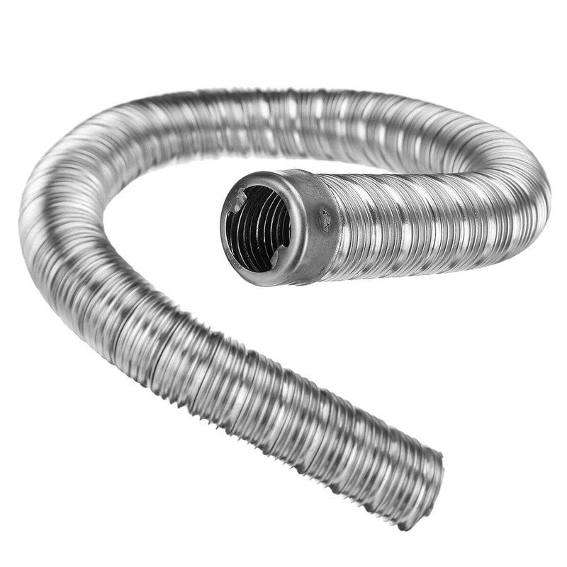 60cm Stainless Steel Flexible Flue Pipe Fit for Eberspacher Webasto Parking Heater Silver