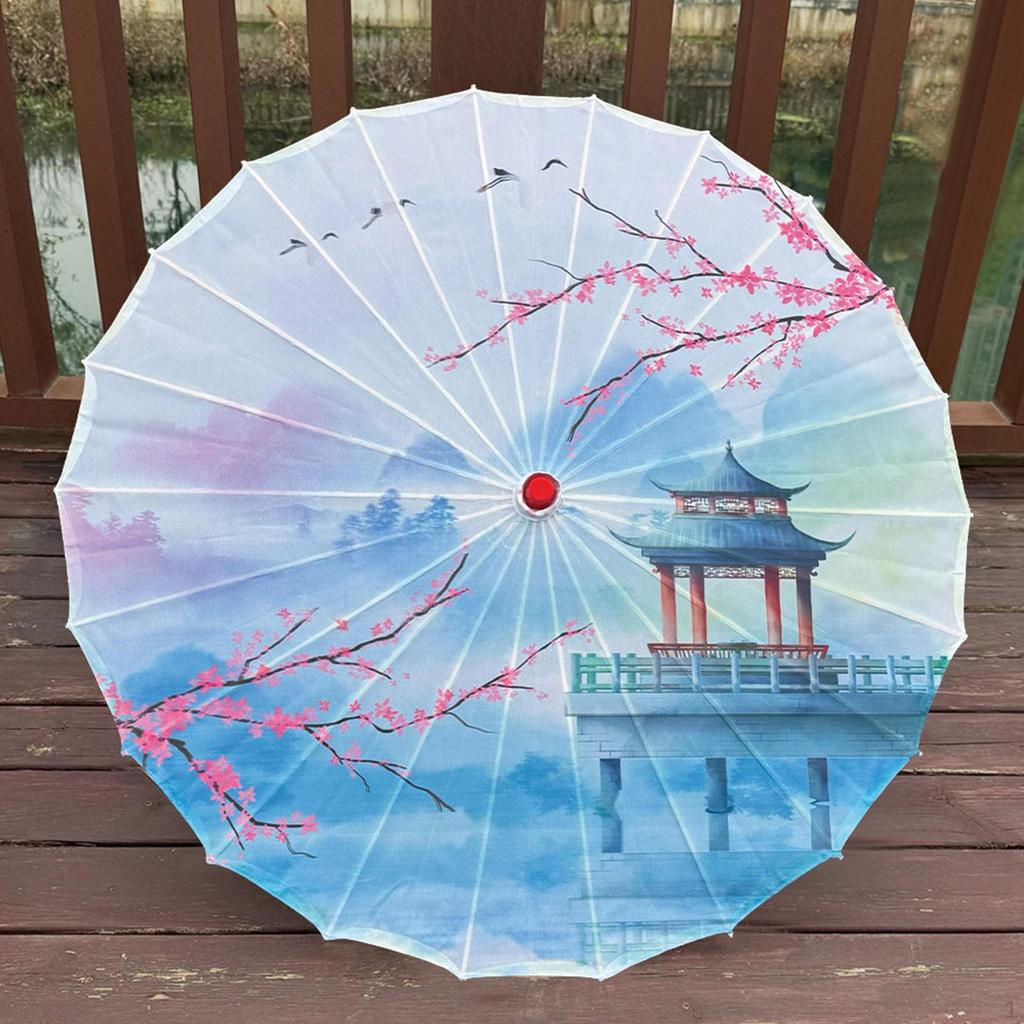 Chinese Umbrella Classical Craft Dance for Village Scenery Photography