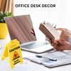 Caution Overstimulated Desk Sign Do Not Approach Office Desk Sign Workspace Cubicle