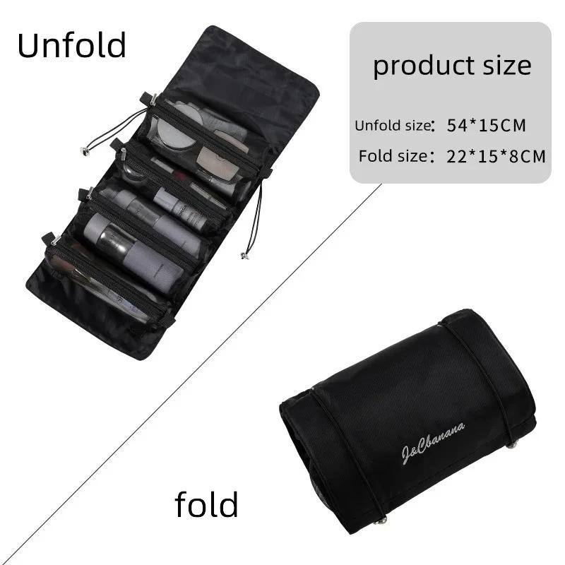 

In 1 Detachable Makeup Bag Women Zipper Mesh Large Capacity Cosmetics Pouch Foldable Portable Travel Wash Storage Bag