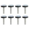 8 x Furniture Gliders with M6 Thread Floor Protectors for Chairs Tables Cupboards Suitable for Multiple Floors