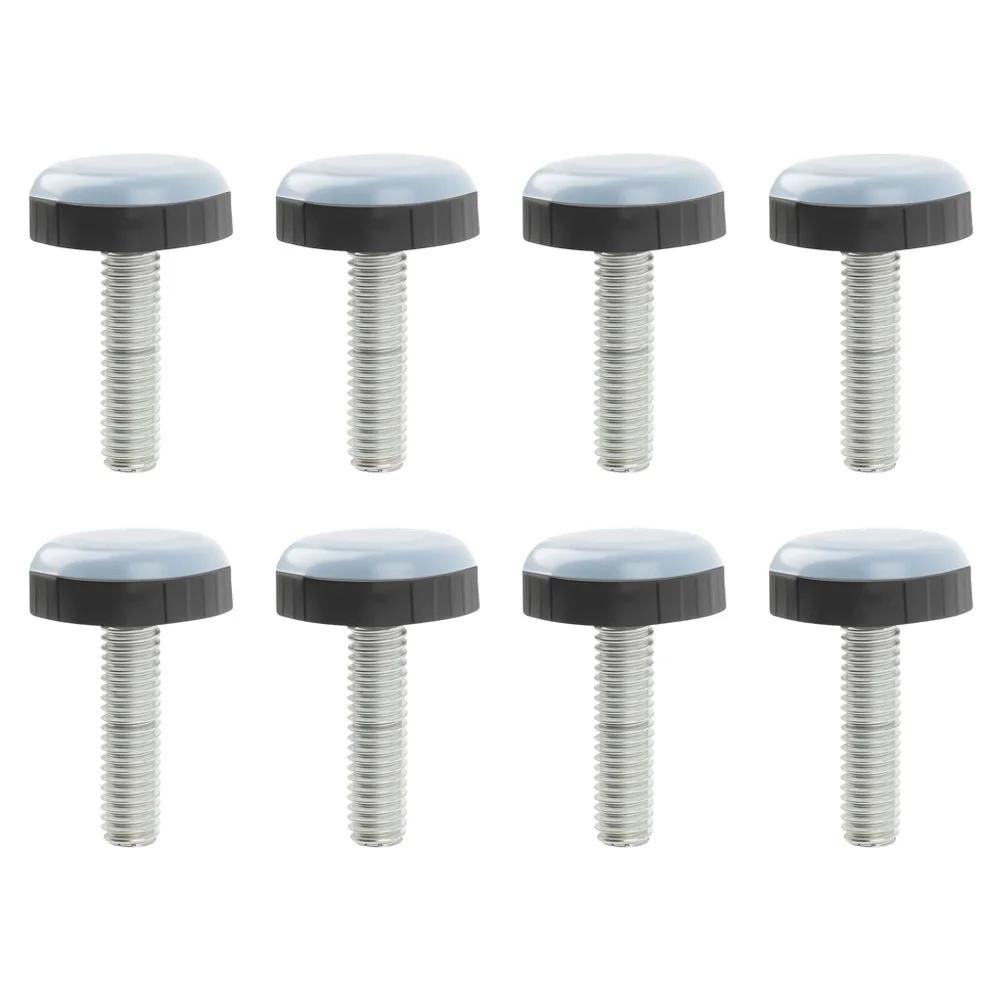 8 x Furniture Gliders with M6 Thread Floor Protectors for Chairs Tables Cupboards Suitable for Multiple Floors