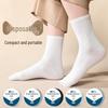 Unisex Disposable Travel Compression Socks - Sweat-Absorbing, Thin, and Portable, Ideal for Outdoor Activities and Business Trips.