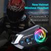 Y12 Dual Mic Motorcycle Helmet Headset Wireless Hands-free Call Phone Kit Waterproof MP3 Music Player Speaker Earphone