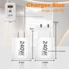 240W GaN PD USB-C-Ladegerät für 17 16 15 14 13 12 Pro Max Telefon QC 3.0 PD 3.0 USB Typ-C Schnellladung