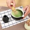 Matcha Set Black Ceramic Match Bowl and Whisk Holder Set or Bamboo Matcha Whisk  Scoop Stainless Steel Sifter Japanese Tea Set