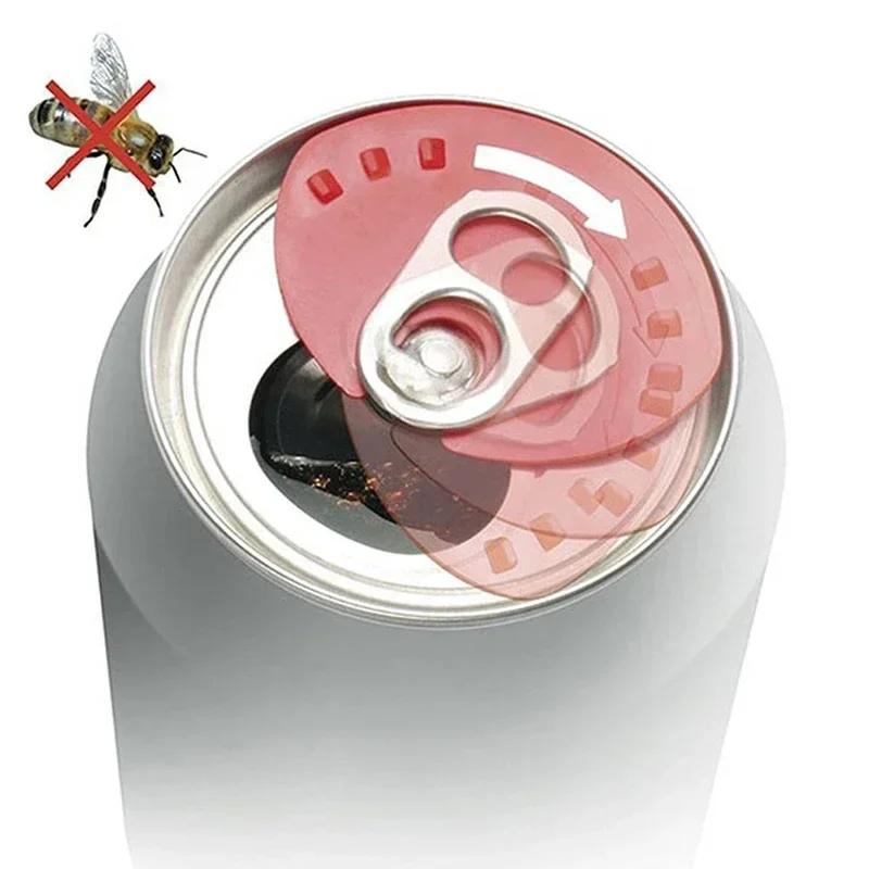 5pcs Soda Savers Tops Snap On Cold Beverage Leakproof Can Caps Can Lid Dust Free Sealer Cup Accessories