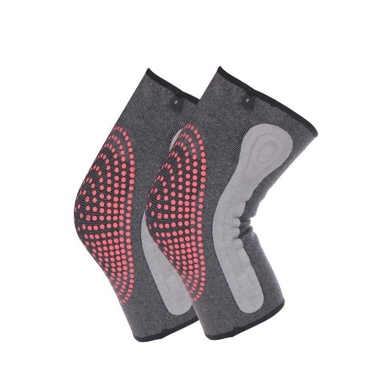 

Graphene Warm Knit Kneepads Knee Heating Cold-proof Leg Guards Sports Anti-slip Protective Gear Men Women L 140-170 kg чорний