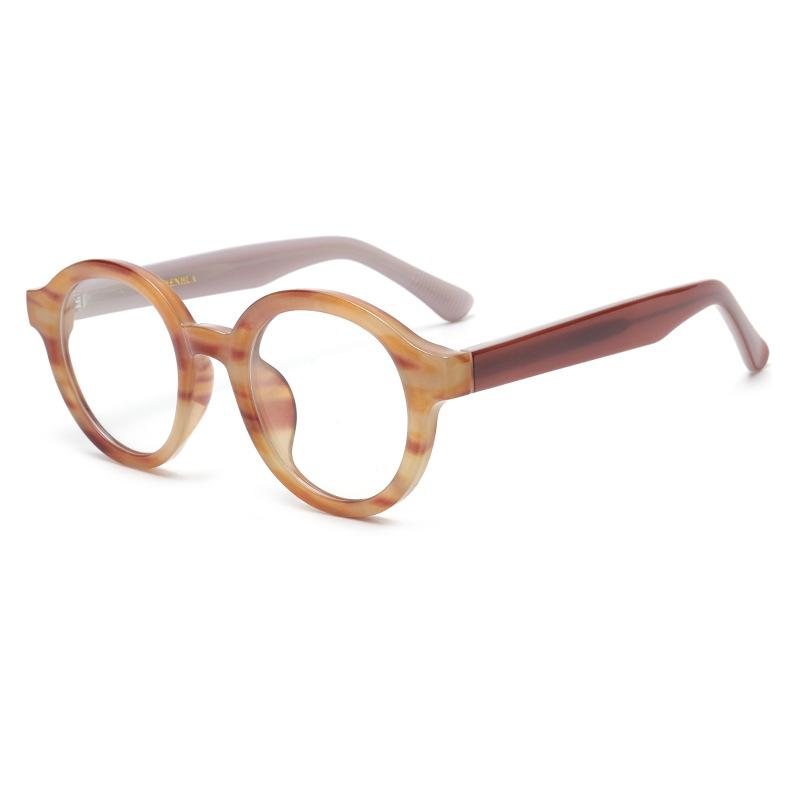 Round frame UV-proof sunglasses for men's driving, women's models, European and American versatile anti-blue glasses tide