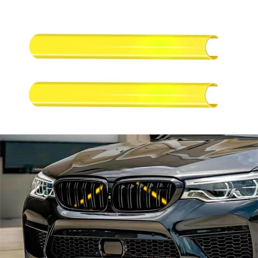 2 peças 36cm Estilo Carros Grades Frontais Tiras de Acabamento Capa Moldura Adesivo Para BMW F10 F11 F07 F18 F06 F12 F13 F01 F02 F03 F04 F48 F49