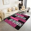 1pc Leopard Zebra Carpet, Leopard Pink White Black Special Carpet Suitable for Living Room, Bedroom, Computer Room, Dining Room, Under Table