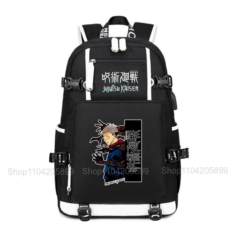 Jujutsu Kaisen Rugzak Anime Mochila Student Tiener Schooltas Jongens Meisjes Schooltassen Grote Dagelijkse Reizen Rugzak Cadeau 16 inches