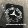 3cm 5cm Round Wheat Star Badge Thin Nickle Logo Car Sticker for Mercedes Benz Window Windshield Ipad Phone Accessory Logo