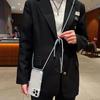 Diamond Glitter Crossbody Necklace Lanyard Case For iPhone 16 16E 11 12 13 14 15 Pro Max Plus Bling Transparent Soft Cover