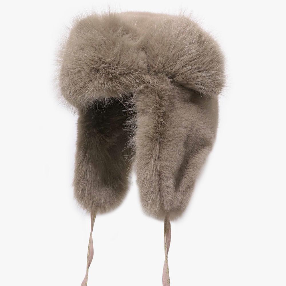 New Winter Lei Feng Hat for Women with Cold-proof and Thick Solid Color Simple and Versatile Korean Version Outdoor Skiing and Cycling Warm Hat