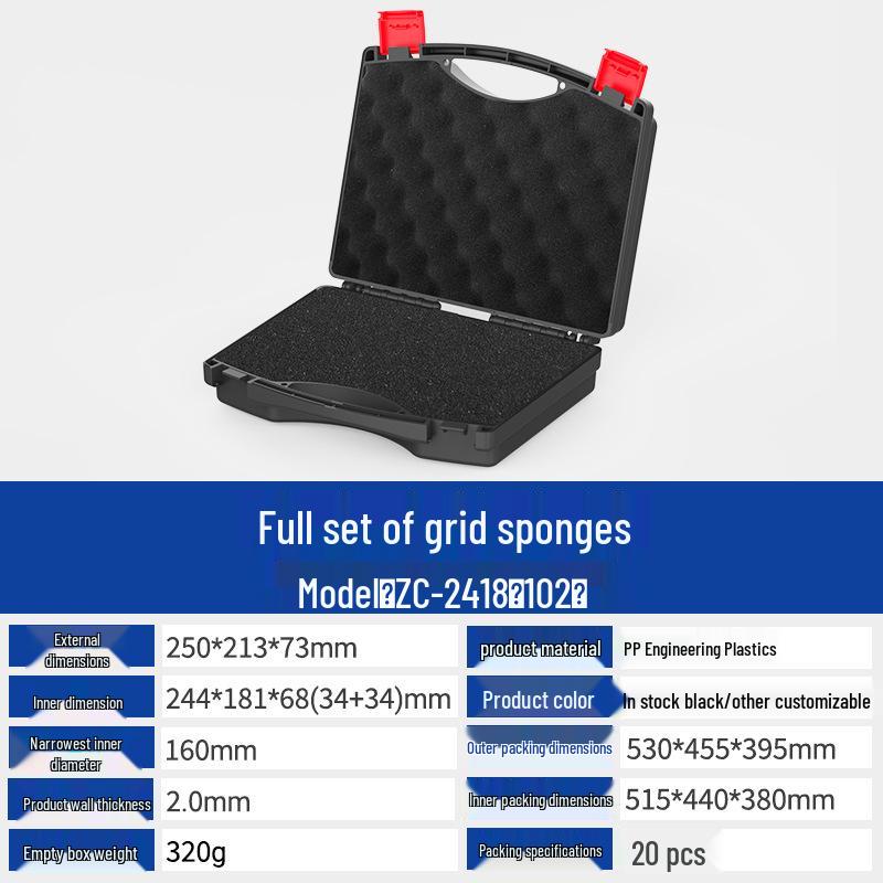 Multi-Purpose PP Plastic Portable Toolbox for Toys, Jewelry, Electronics, and Hardware