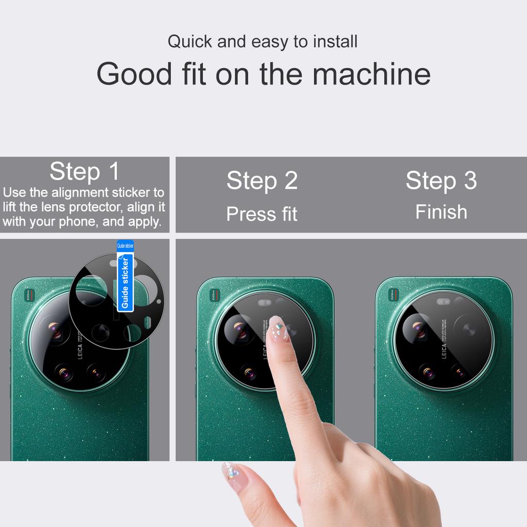 For Xiaomi MI 17 Ultra 5G By Leica Glass IMAK High Definition Glass Lens Film Self-positioning Version Black Version