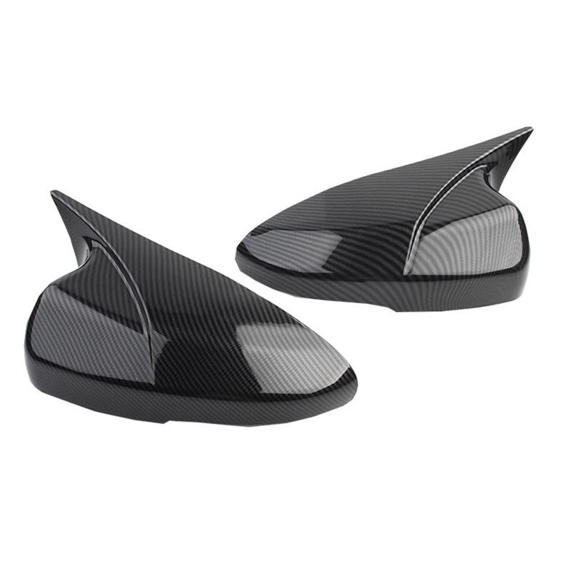 Honda Accord Carbon Fiber Pattern Rearview Mirror Cover - Glossy Black Finish