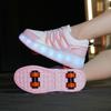 Kids Sneakers Led Light Shoes Children's Boys Girls USB Charging Glowing Sport Wheels Outdoor Parkour Roller Skate Shoes